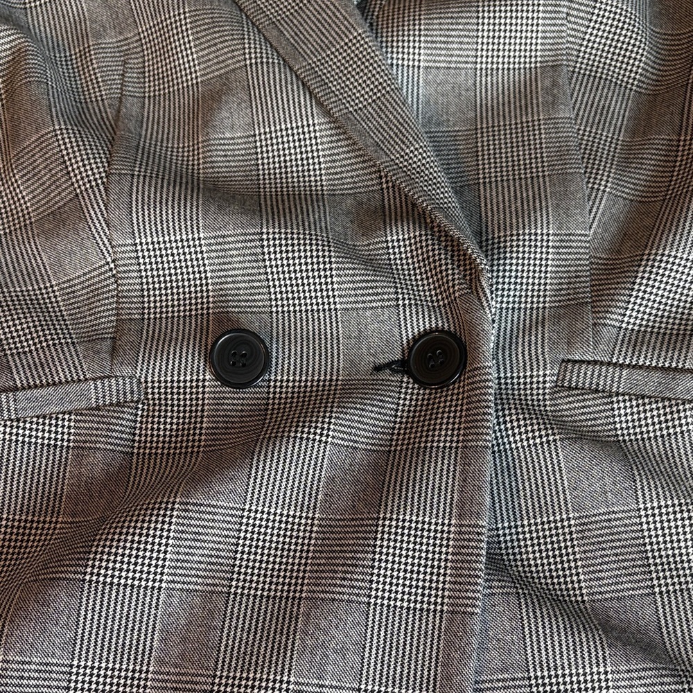 I.N.C. Glen Plaid Black & White Classic Blazer Women’s Size Small - Picture 11 of 11